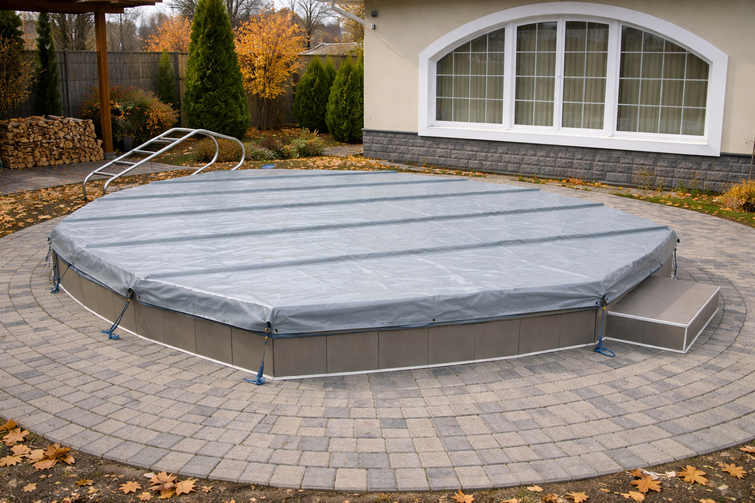 консервация бассейна на зиму в Алматы